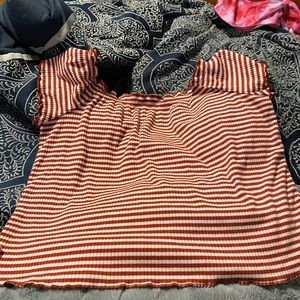 off the shoulder crop top